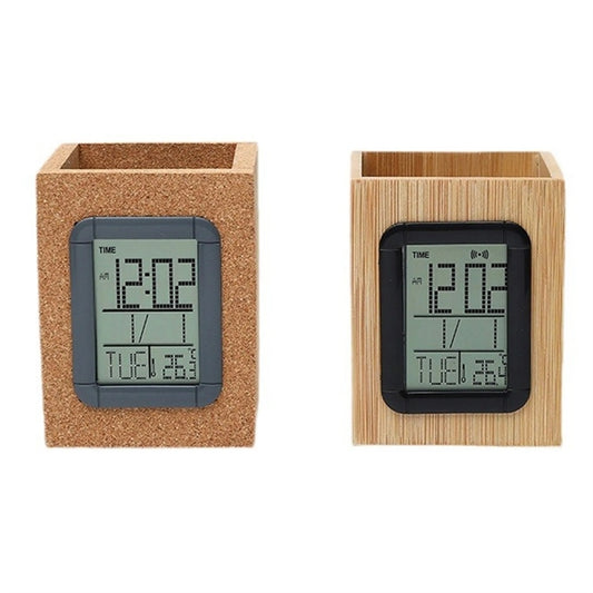 Pen Pencil Organizer Multifunctional Alarm Clock