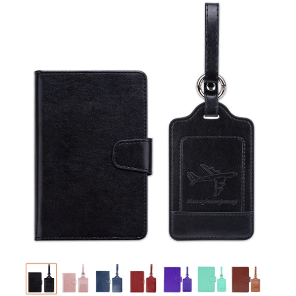 Passport Holder With Suitcase Tag
