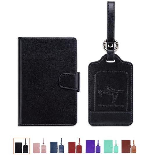 Passport Holder With Suitcase Tag