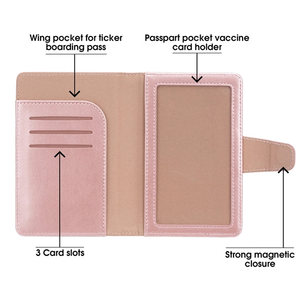 Passport Holder With Suitcase Tag