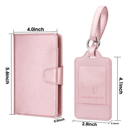 Passport Holder With Suitcase Tag