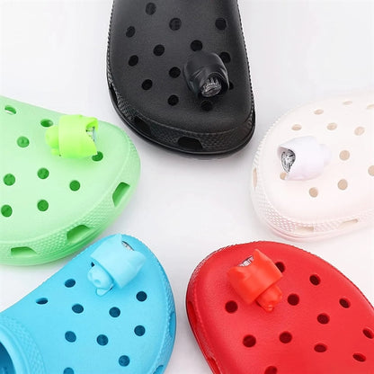 2Pcs Croc Lights Flashlights For Shoes Headlights