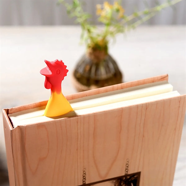 Screaming Chicken Bookmark Funny 3D Cartoon