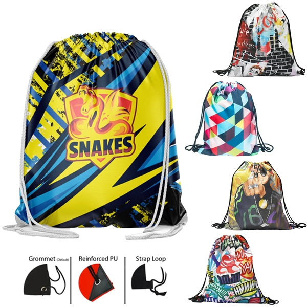 Rock'it 3-Day 210D Fully Sublimated Drawstring Backpack