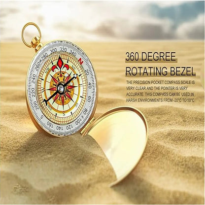 Pocket Watch-Style Luminous Compass