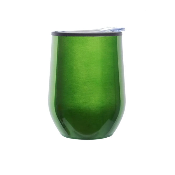 12 Oz Stemless Wine Glasses Tumbler w/Lid