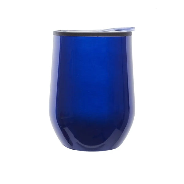 12 Oz Stemless Wine Glasses Tumbler w/Lid