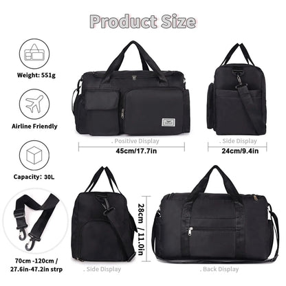 Duffle Bag with Shoes Compartment