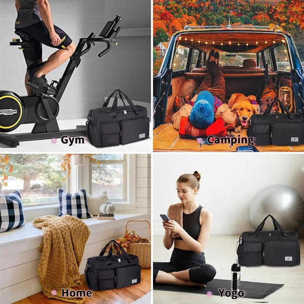 Duffle Bag with Shoes Compartment