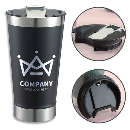 Stainless Steel Insulated Beer  Ice Cup with Bottle Opener