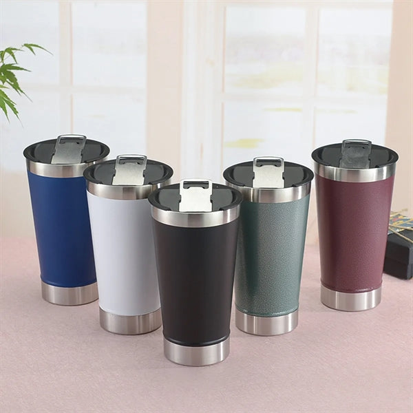Stainless Steel Insulated Beer  Ice Cup with Bottle Opener