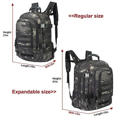 Military Tactical Expandable Waterproof Assault Backpack