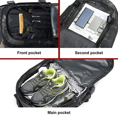 Military Tactical Expandable Waterproof Assault Backpack