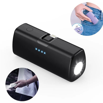 Portable Power Bank Built-In Connector 3000mAh