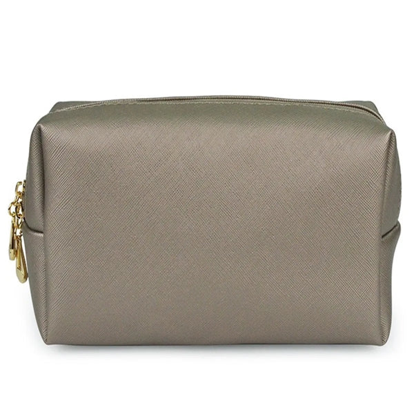 Premium PU Leather Cosmetic Bag, Travel Makeup Organizer