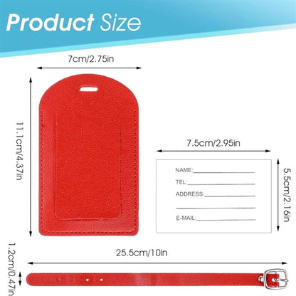 PU Leather Luggage Tag