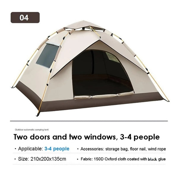 Automatic 3-4 Person Camping Tent
