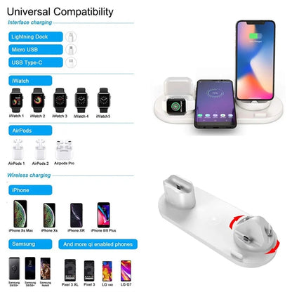 6 in 1 Wireless Charging Station