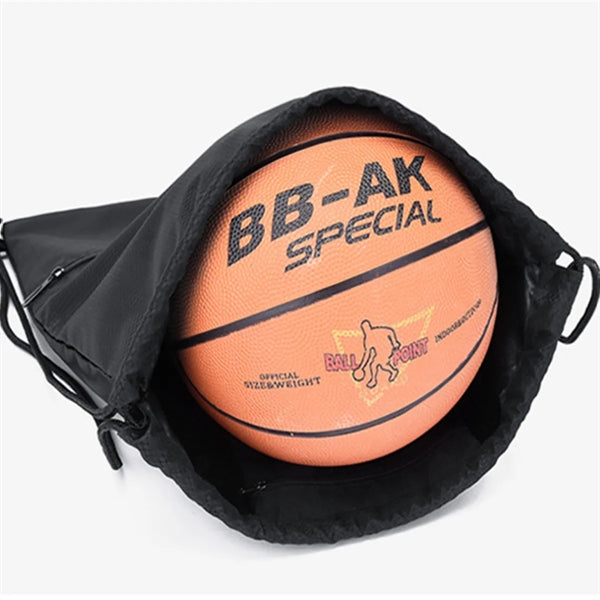 Large Capacity Outdoor Drawstring Backpack With Front Pouch