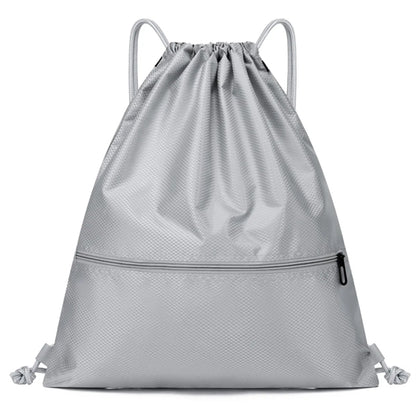 Large Capacity Outdoor Drawstring Backpack With Front Pouch