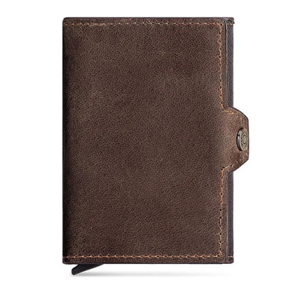 Mens Genuine Leather Card Holder Wallet