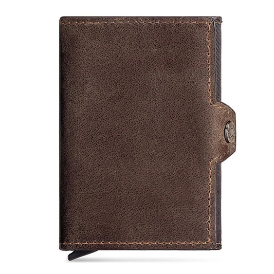 Mens Genuine Leather Card Holder Wallet