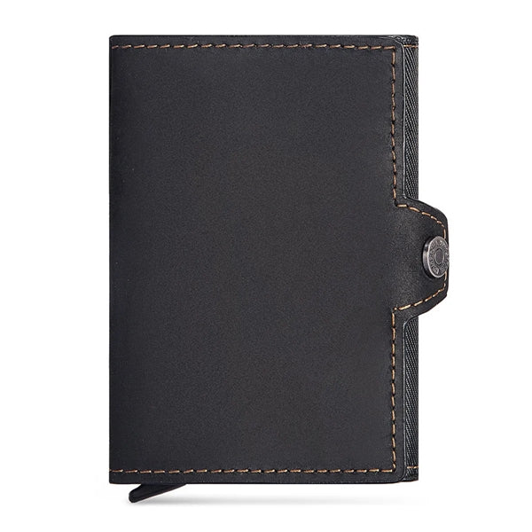 Mens Genuine Leather Card Holder Wallet