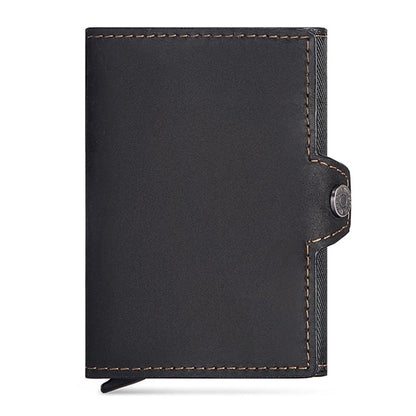 Mens Genuine Leather Card Holder Wallet