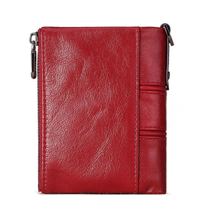 Genuine Leather Women's Wallet with Chain