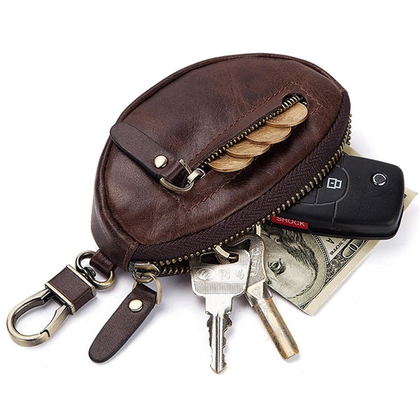 Genuine Leather Car Key Case Wallet