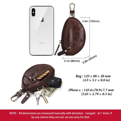 Genuine Leather Car Key Case Wallet