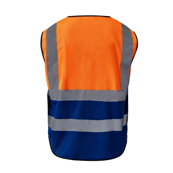 Mesh Hi-Viz Reflective Tape Safety Vest With 4 Pockets