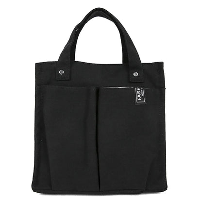 Multi-pocket Canvas Tote Bento Handbag