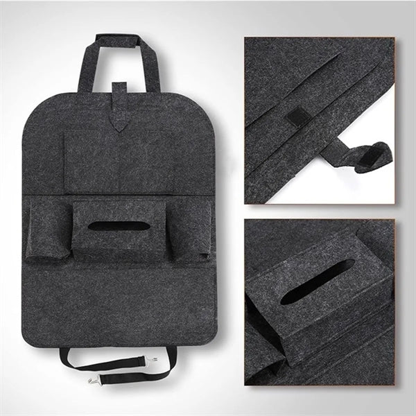 Hanging Car SeatBack Organizer With Shoulder Strap