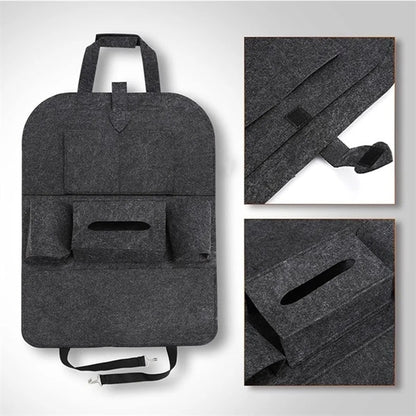 Hanging Car SeatBack Organizer With Shoulder Strap