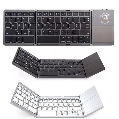 Foldable Bluetooth Keyboard with Touchpad Rechargeable