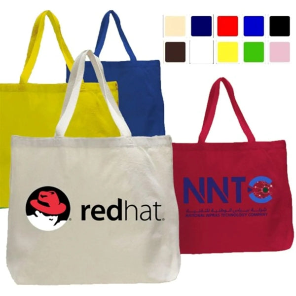 12 oz. Extra Large Grocery Cotton Tote Bag 20"x15"x5"