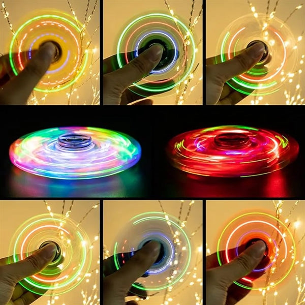 LED Light Up Figer Fidget Spinners for Kids And Adult