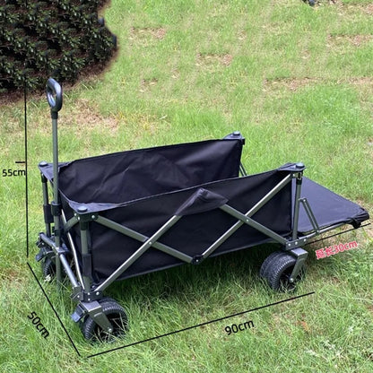 Camping Park Wagon Cart with Aluminum Table Plate