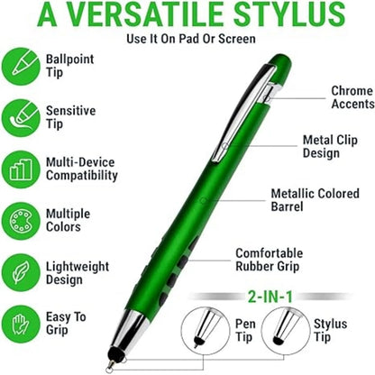 2-in-1 Stylus Pen&Ballpoint Writing Pens