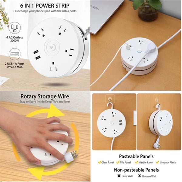 Pull-Out Power Strip
