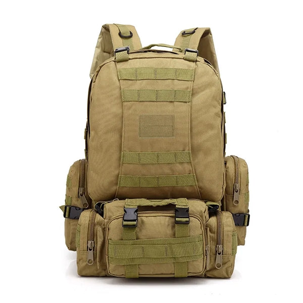 Tactical Backpack 4 in 1 Detachable Molle Bag Pack 55L