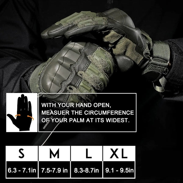 Tactical Men Full Finger Gloves Sports Touch Rubber Shell
