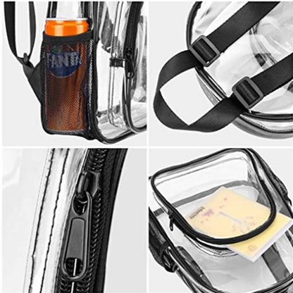 Stadium Approved Clear Waterproof PVC Bag Small Backpack