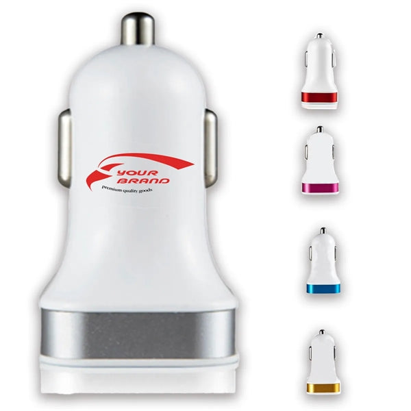 Portable Fast Charging Dual Smart Port USB Car Charger
