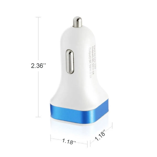Portable Fast Charging Dual Smart Port USB Car Charger