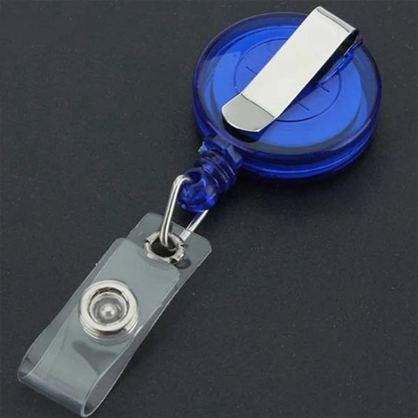 Retractable ID Badge Reel Clip On Card Holder for Name