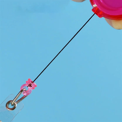 Retractable ID Badge Reel Clip On Card Holder for Name