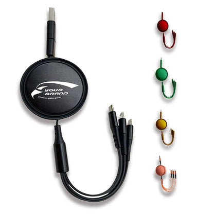 Portable Multi 3 In 1 Retractable USB Fast Charging Cable