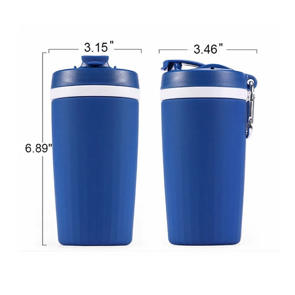 Double Wall Insulation Silicon Leak Proof Travel Mug
